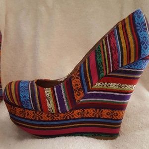 Steve madden high heel wedges